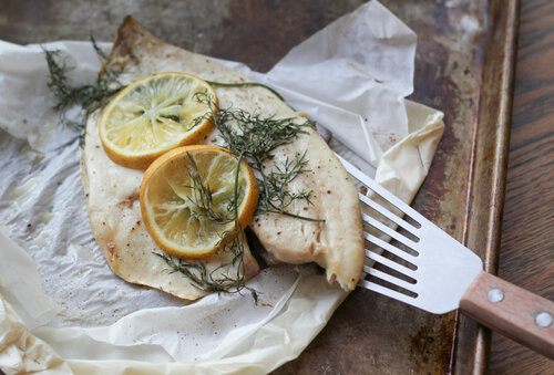 
    Pompano en Papillote
  